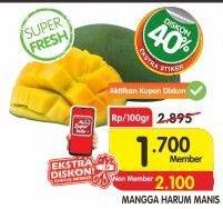 Promo Harga Mangga Harum Manis per 100 gr - Superindo