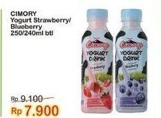 Promo Harga Cimory Yogurt Drink Strawberry, Blueberry 250 ml - Indomaret