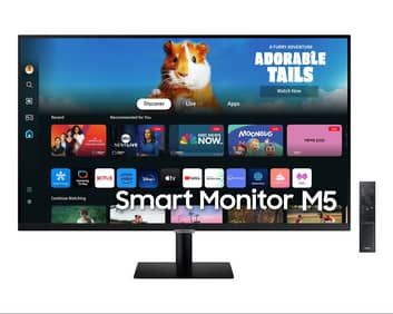 Promo Harga Samsung LS27DM500EEXXD 27 inch Smart Monitor M5 M50D FHD  - Samsung