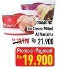 Promo Harga DIAMOND Ice Cream All Variants 700 ml - Hypermart