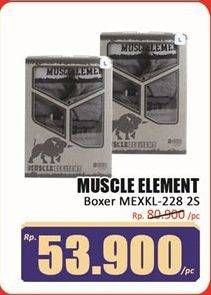 Promo Harga Muscle Element Boxer MEXKL-228 2 pcs - Hari Hari
