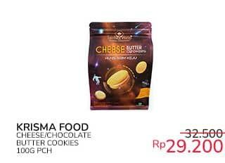Promo Harga Krisma Food Butter Cookies Cheese, Chocolate 100 gr - Indomaret