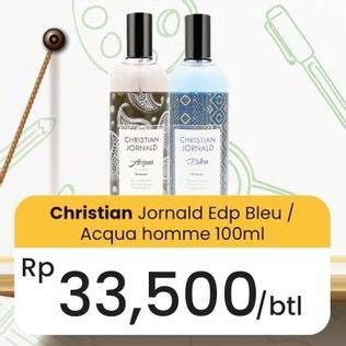 Promo Harga Christian Jornald Eau De Parfum Bleu, Acqua 100 ml - Carrefour