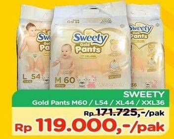 Promo Harga Sweety Gold Pants M60, L54, XL44, XXL36  - TIP TOP