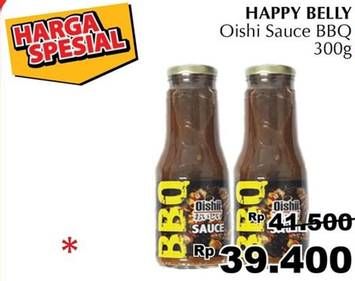 Promo Harga Happy Belly BBQ Oishi Sauce 300 gr - Giant