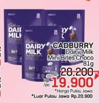 Promo Harga Cadbury Dairy Milk Share Bag 81 gr - LotteMart