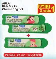 Promo Harga ARLA Kids Sticks Cheese 18 gr - Indomaret