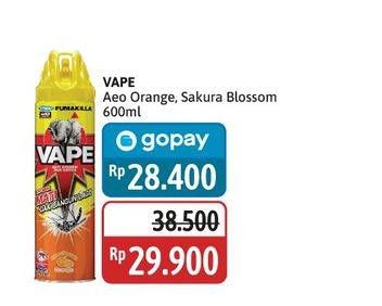 Promo Harga Fumakilla Vape Aerosol Orange, Sakura Blossom 600 ml - Alfamidi