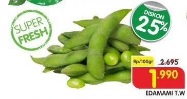 Promo Harga Edamame TW per 100 gr - Superindo