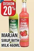 Promo Harga Marjan Syrup with Milk 460 ml - Hypermart