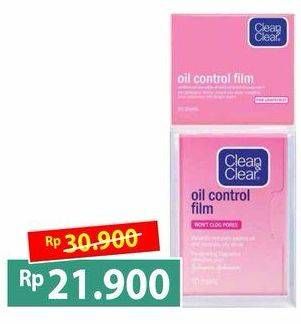 Promo Harga CLEAN & CLEAR Oil Control Film Blue, Pink 50 pcs - Alfamart