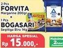 Promo Harga FORVITA Margarine 2 x 200g + BOGASARI Tepung Segitiga Biru 1kg  - Yogya