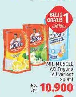 Promo Harga MR MUSCLE Cairan Pembersih Lantai Axi Triguna 800 ml - LotteMart
