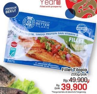 Promo Harga Ikan Fillet Tilapia 200 gr - LotteMart