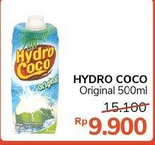 Promo Harga HYDRO COCO Minuman Kelapa Original 500 ml - Alfamidi