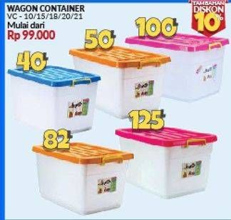 Promo Harga LION STAR Wagon Container VC-10, VC-15, VC-18, VC-20, VC-21  - Courts