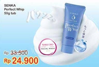 Promo Harga SENKA Perfect Whip Facial Foam 50 gr - Indomaret