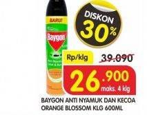 Promo Harga BAYGON Insektisida Spray Orange Blossom 600 ml - Superindo