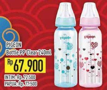 Promo Harga Pigeon Botol Susu PP Clear 240 ml - Hypermart