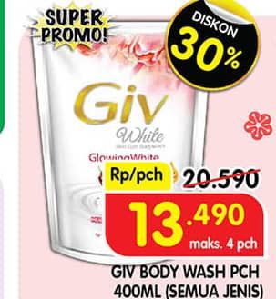 Promo Harga GIV Body Wash All Variants 400 ml - Superindo