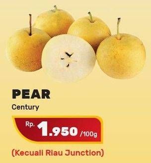 Promo Harga Pear Century per 100 gr - Yogya