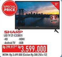 Promo Harga SHARP 2T-C32BG1 | LED TV 32 inch  - Hypermart