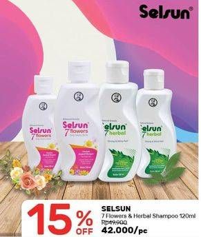 Promo Harga SELSUN Shampoo 7 Flowers, Herbal 120 ml - Guardian