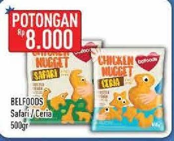 Promo Harga BELFOODS Favorite Chicken Nugget Safari/Ceria  - Hypermart