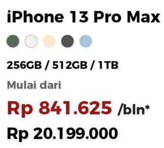 Promo Harga APPLE iPhone 13 Pro Max 1 TB, 256 GB, 512 GB  - Erafone