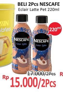 Promo Harga NESCAFE Ready to Drink Eclair Latte per 2 botol 220 ml - Alfamidi