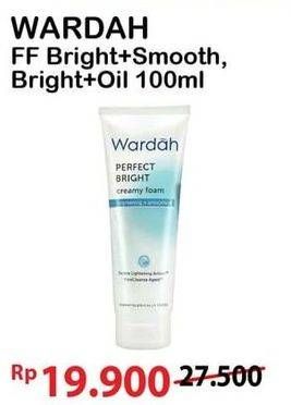 Promo Harga WARDAH Perfect Bright Creamy Foam Brightening Oil Control 100 ml - Alfamart
