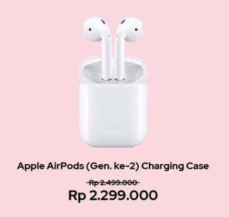 Promo Harga Apple AirPods Generasi Ke-2  - Erafone