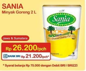 Promo Harga SANIA Minyak Goreng 2000 ml - Indomaret