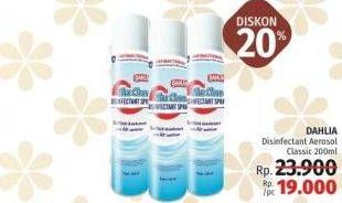 Promo Harga DAHLIA Blue Clean Disinfectant Spray 200 ml - LotteMart