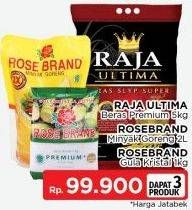 Promo Harga Raja Ultima Beras/Rose Brand Minyak Goreng/Gula Kristal  - LotteMart