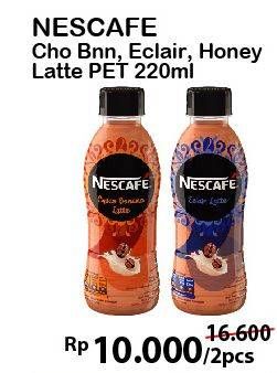 Promo Harga NESCAFE Ready to Drink Choco Banana Latte, Eclair Latte, Honey Latte per 2 botol 220 ml - Alfamart