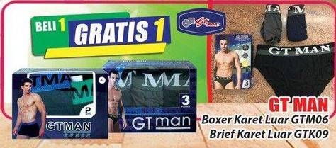 Promo Harga Boxer Karet Luar GTM06/ Brief Karet Luar GTK09  - Hari Hari