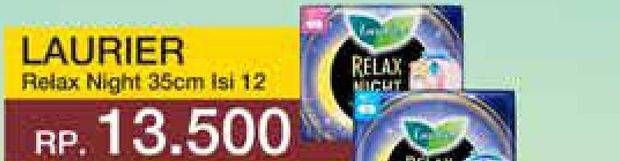 Promo Harga Laurier Relax Night 35cm 12 pcs - Yogya