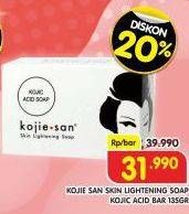 Promo Harga Kojie San Skin Lightening Soap Kojic Acid Soap 135 gr - Superindo