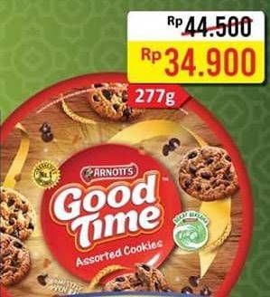 Promo Harga GOOD TIME Cookies Chocochips Assorted Cookies 277 gr - Alfamart