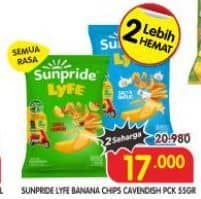 Promo Harga Sunpride Lyfe Cavendish Banana Chips All Variants 55 gr - Superindo