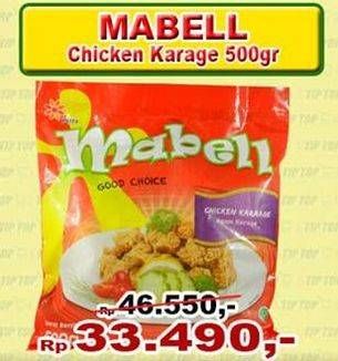 Promo Harga MABELL Chicken Karaage 500 gr - TIP TOP