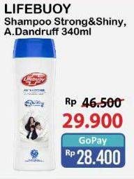 Promo Harga Lifebuoy Shampoo Strong Shiny, Anti Dandruff 340 ml - Alfamart