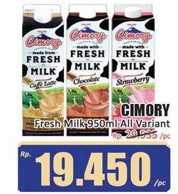 Promo Harga Cimory Fresh Milk All Variants 950 ml - Hari Hari