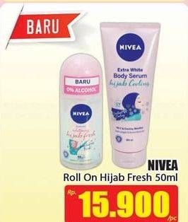 Promo Harga NIVEA Deo Roll On Whitening Hijab Fresh 50 ml - Hari Hari