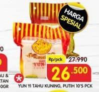 Yun Yi Tahu 10 pcs Diskon 5%, Harga Promo Rp26.500, Harga Normal Rp27.990