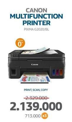 Promo Harga Canon Pixma G2020 Printer  - Electronic City