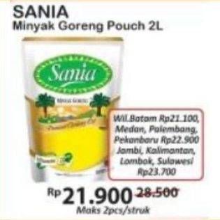 Promo Harga SANIA Minyak Goreng 2000 ml - Indomaret