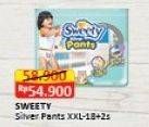 Promo Harga Sweety Silver Pants XXL18+2 20 pcs - Alfamart