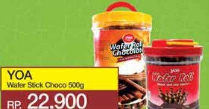 Promo Harga YOA Wafer Stick Chocolate 500 gr - Yogya
